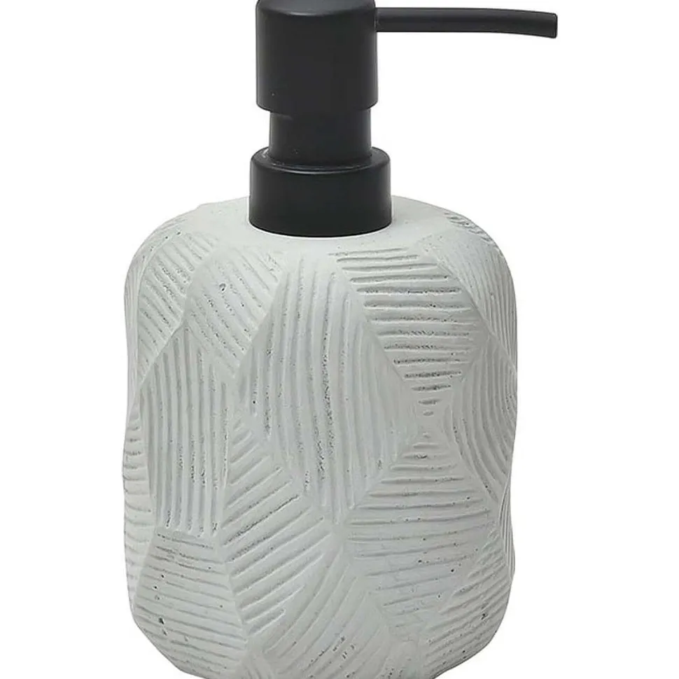 Distributeur A Savon Ciment Avec Rainures Gris