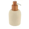 Distributeur A Savon Ciment Aspect Brut Acacia 230Ml Beige