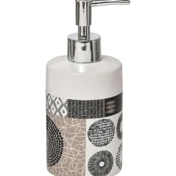 Distributeur A Savon Dolomite Rond Imprime Masai