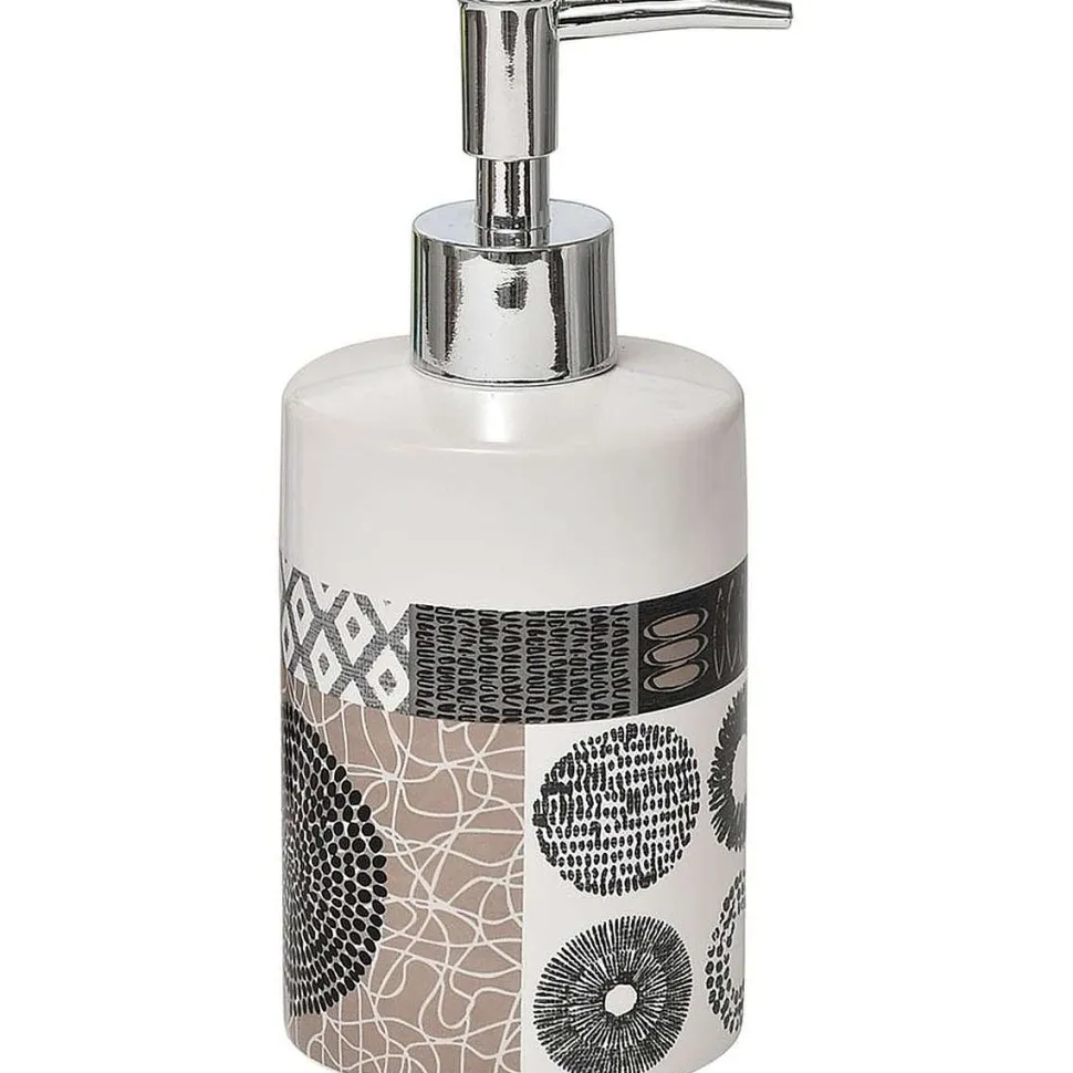 Distributeur A Savon Dolomite Rond Imprime Masai