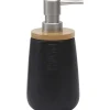 Distributeur A Savon Dolomite Rond Bath 410Ml Noir Bambou