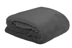 maxibazar Doudou Plaid 130X160Cm Anthracite