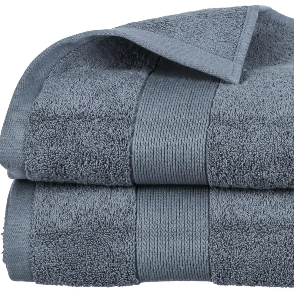 Atmosphera Drap Bain 450Gr Gris Fonce 100X150Cm