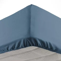 maxibazar Drap Housse 1 Personne 90X190Cm Lina Bleu Nuit
