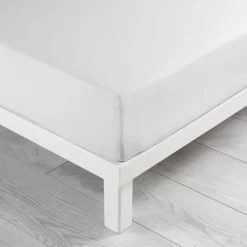 maxibazar Drap Housse 1 Personne 90X190Cm Lina Blanche