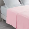 maxibazar Drap Plat 1 Personne 180X290Cm Lina Rose Clair
