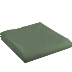 maxibazar Drap Plat 1 Personne 180X290Cm Uni Lina Kaki