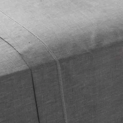 maxibazar Drap Plat 2 Personnes 240X300Cm Actually Gris