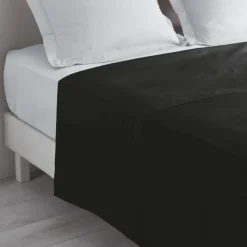 maxibazar Drap Plat 2 Personnes 240X300Cm Lina Charbon