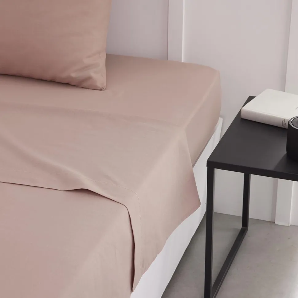 maxibazar Drap Plat 180X290Cm Rose Des Sables