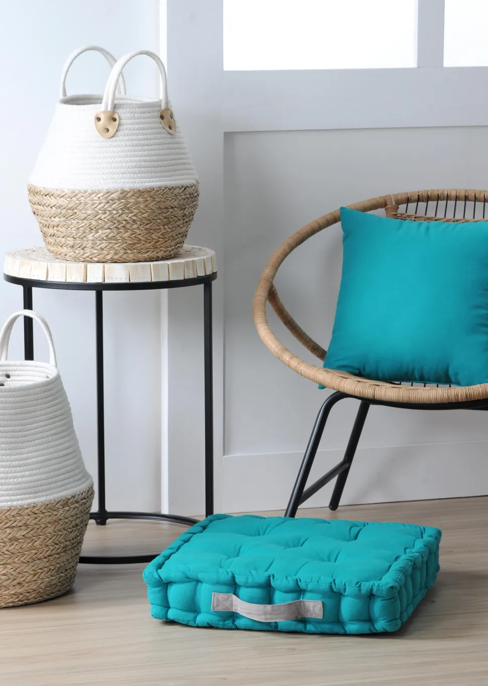 maxibazar Duo Coussin 45X45X10 Celadon Souris