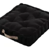 maxibazar Duo Coussin 45X45X10 Noir Lin