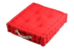 maxibazar Duo Coussin 45X45X10 Rouge Lin