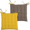 maxibazar Duo Galette 16Pts 40X40 Moutarde Taupe