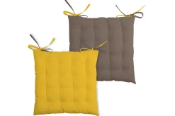 maxibazar Duo Galette 16Pts 40X40 Moutarde Taupe