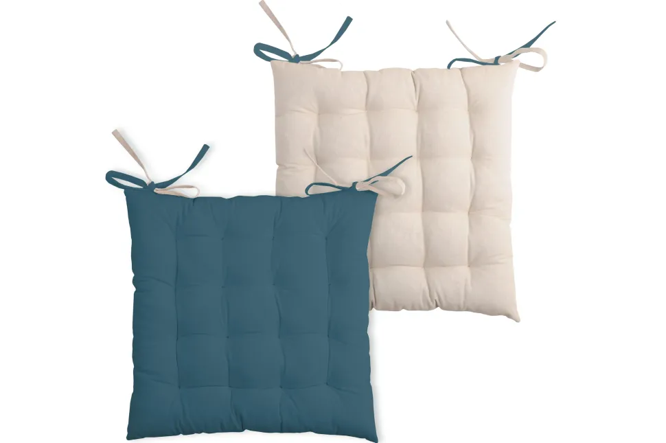 maxibazar Duo Galette 16Pts 40X40 Petrole Lin