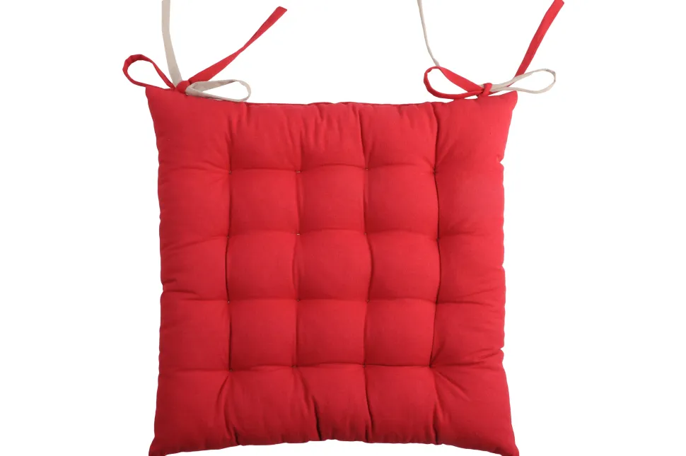 maxibazar Duo Galette 16Pts 40X40 Rouge Lin