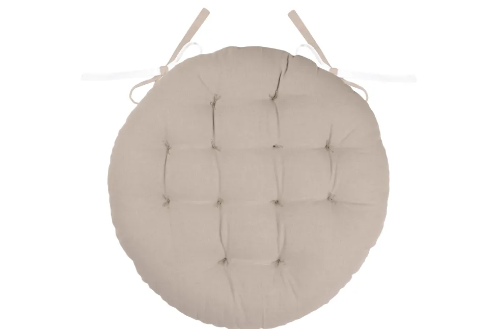 maxibazar Duo Galette Ronde 38Cm Ecru Lin