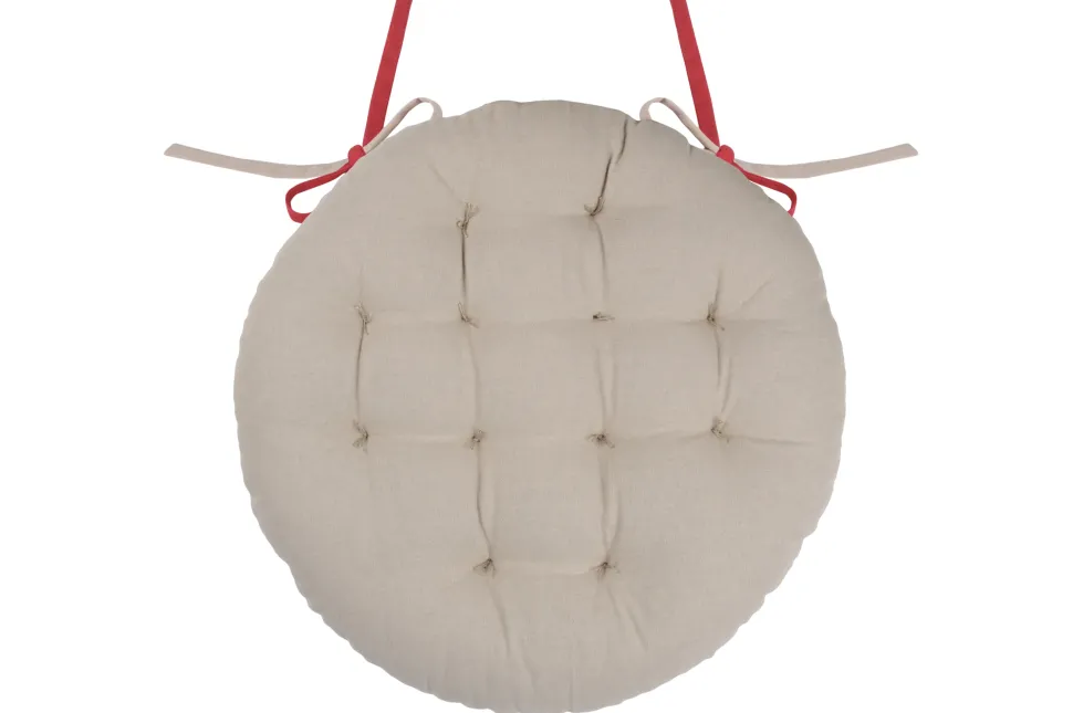 maxibazar Duo Galette Ronde 38Cm Rouge Lin