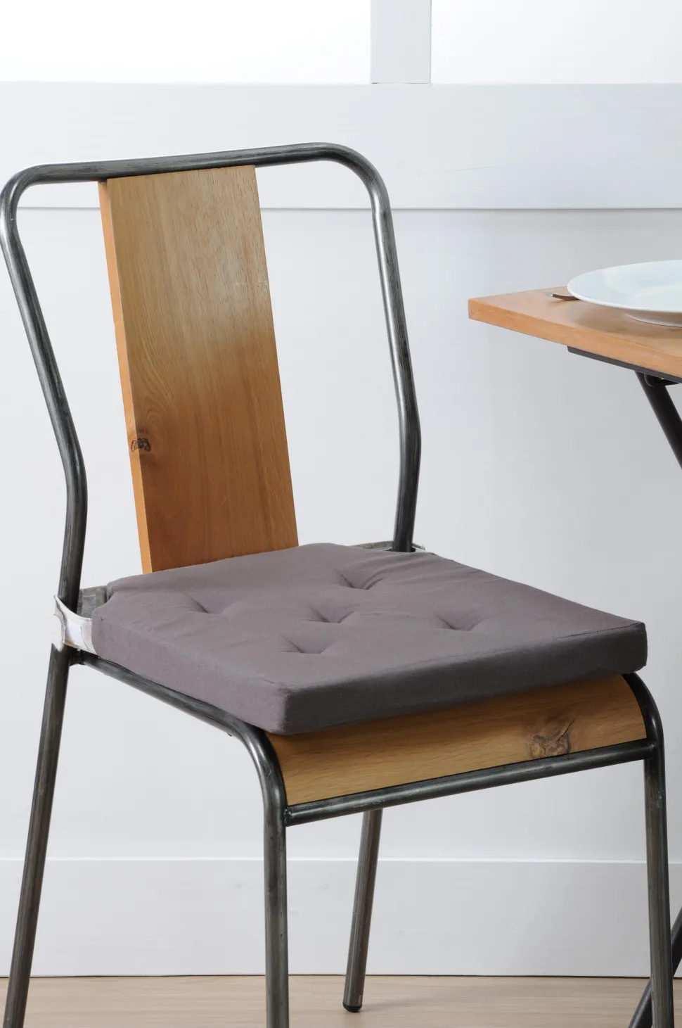 maxibazar Duo Galette Velcro 38X38X4 Gris