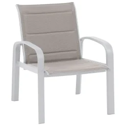 Duo Salon Elyn Noisette Blanc 2 Places