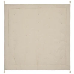 maxibazar Edredon Velours Coton Night Ivoire 150X150Cm