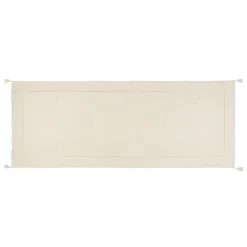 maxibazar Edredon Velours Coton Night Ivoire 70X180Cm