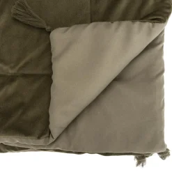 Atmosphera Edredon Velours Sonia Kaki 80X180Cm