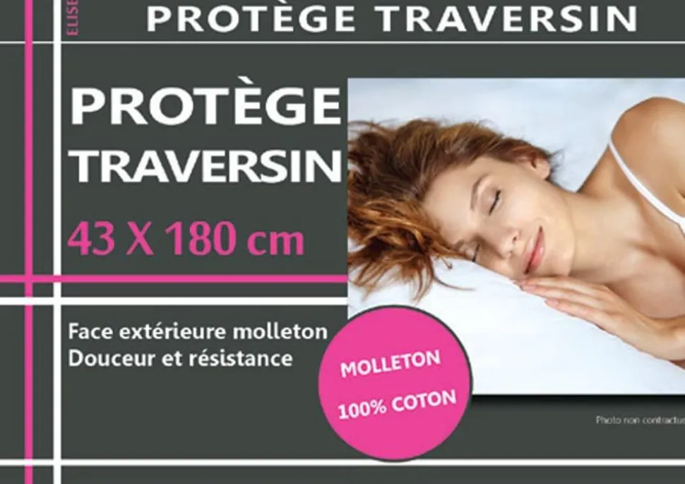 maxibazar Elise Protege Traversin 43X180 Cm Molleton