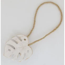 maxibazar Embrasse Bois Aimantee Salvador Mm Blanc Naturel