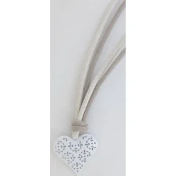 maxibazar Embrasse Coeur Metal Boudoir Gm Blanc