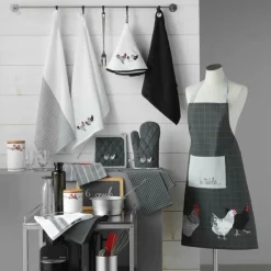 maxibazar Essuie Main 60Cm Auberge Anthracite