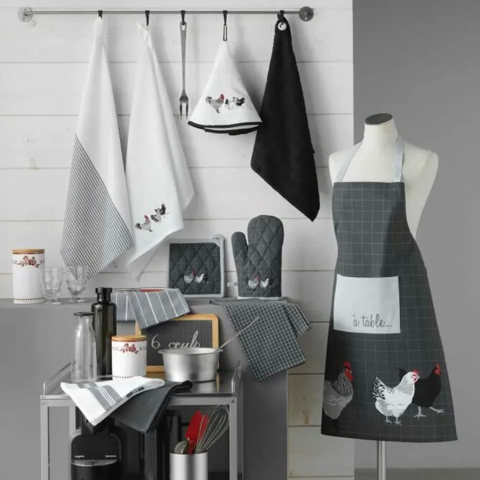 maxibazar Essuie Main 60Cm Auberge Anthracite