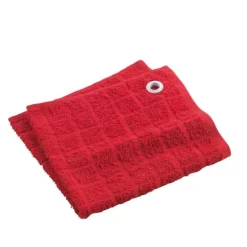 maxibazar Essuie Main 50X50 Cm Eponge Unie Au Bistrot Rouge
