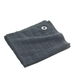 maxibazar Essuie Main 50X50 Cm Eponge Unie Auberge Anthracite