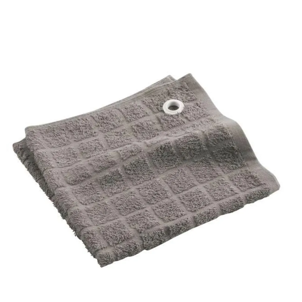 maxibazar Essuie Main 50X50 Cm Eponge Unie Cocoty Taupe