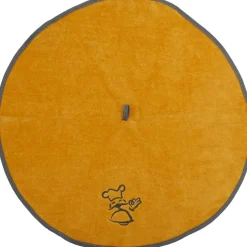 maxibazar Essuie Mains Brode Auguste 60Cm Eponge Gris Ocre