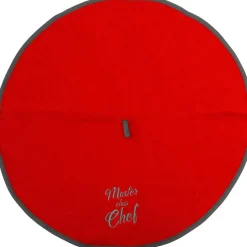 maxibazar Essuie Mains Brode Master Chef 60Cm Eponge Rouge Gris