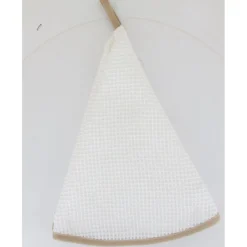 maxibazar Essuie Mains Nid D Abeille Maya 60Cm Coton Blanc Beige