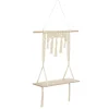 maxibazar Etagere Bois Macrame 60X20X80Cm