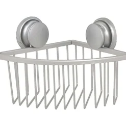 Etagere D Angle Fil Aluminium Sur Ventouses Chrome