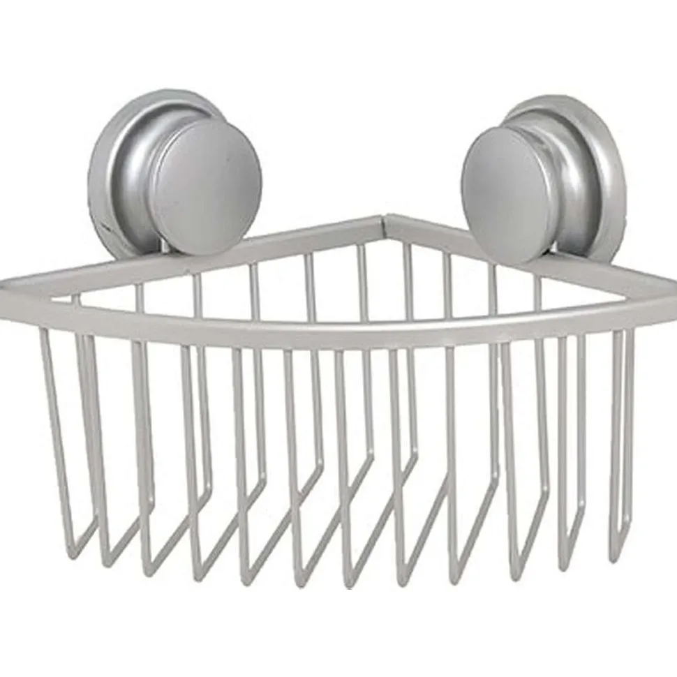 Etagere D Angle Fil Aluminium Sur Ventouses Chrome