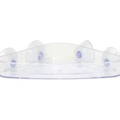 Etagere D Angle Sur Ventouses Transparent