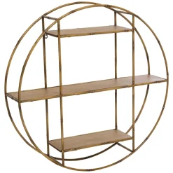 Atmosphera Etagere Murale Rond Metal Asco