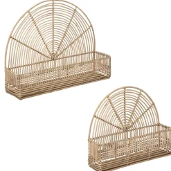 Atmosphera Etagere Murale Rotin Wonder X2 Pieces
