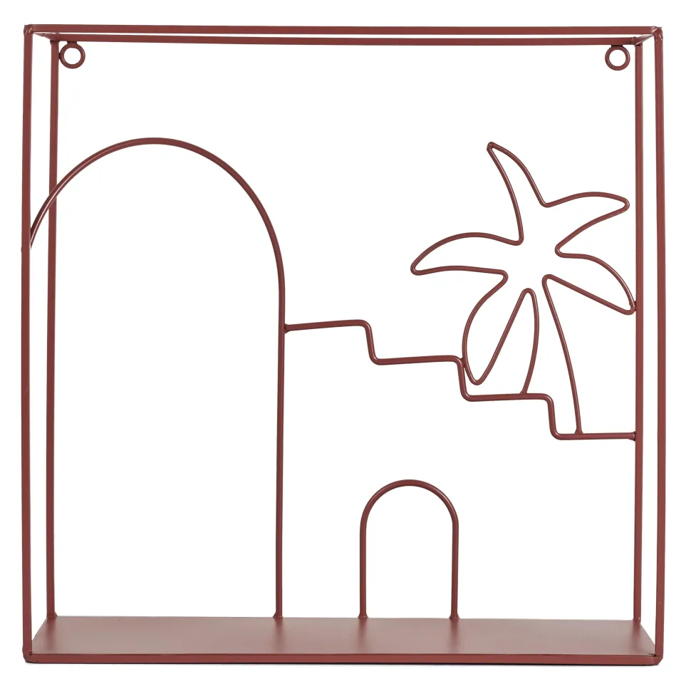 maxibazar Etagre Murale Medina Terracotta 30X30Cm