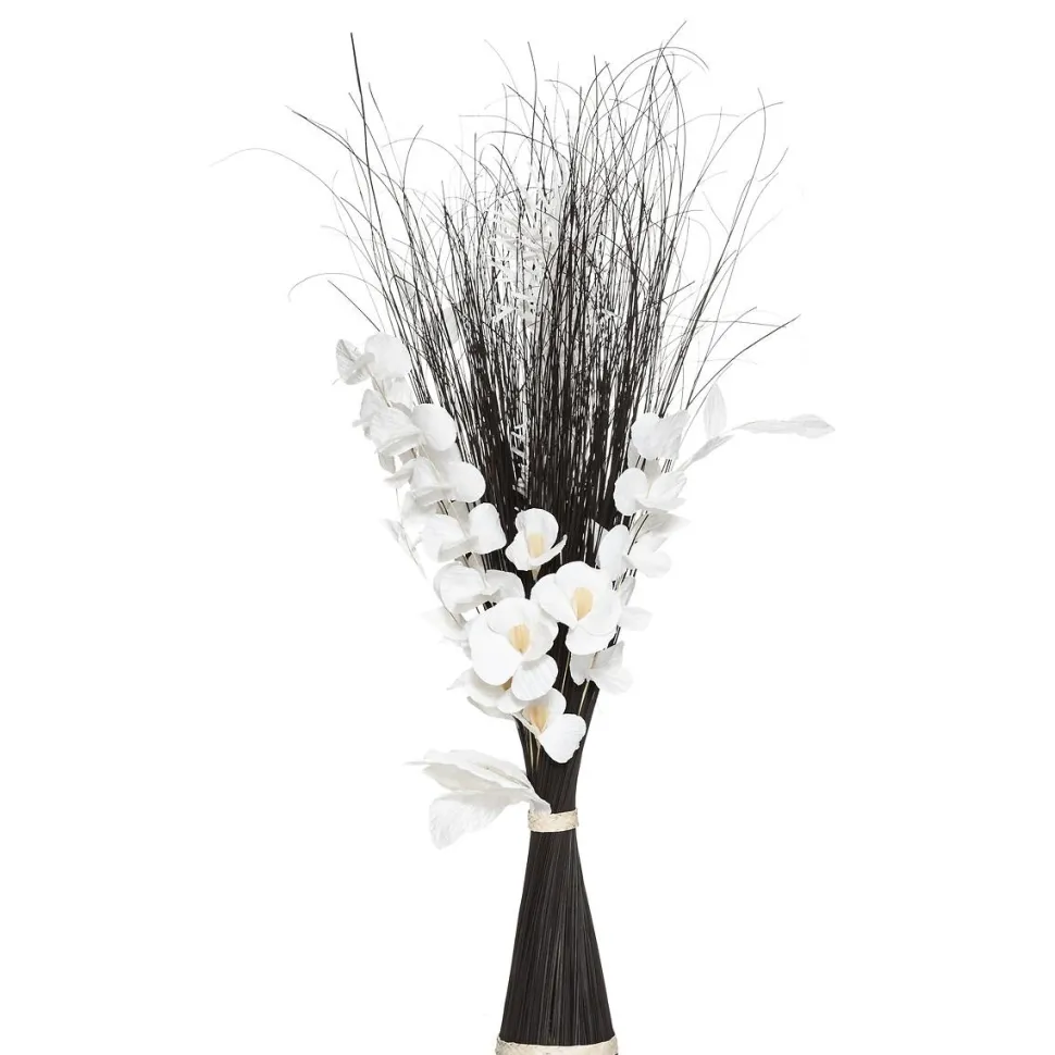 Atmosphera Fagot Orchidee Blanc Noir H.100Cm