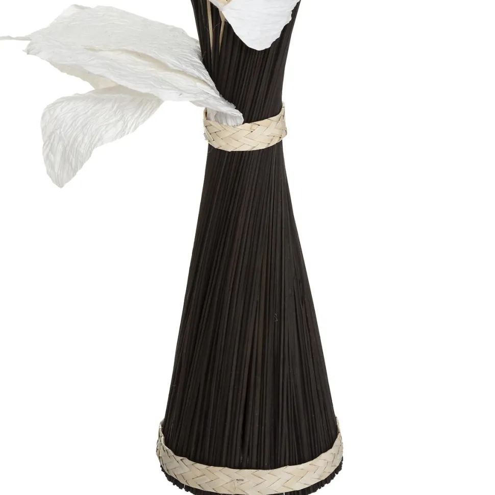 Atmosphera Fagot Orchidee Blanc Noir H.100Cm