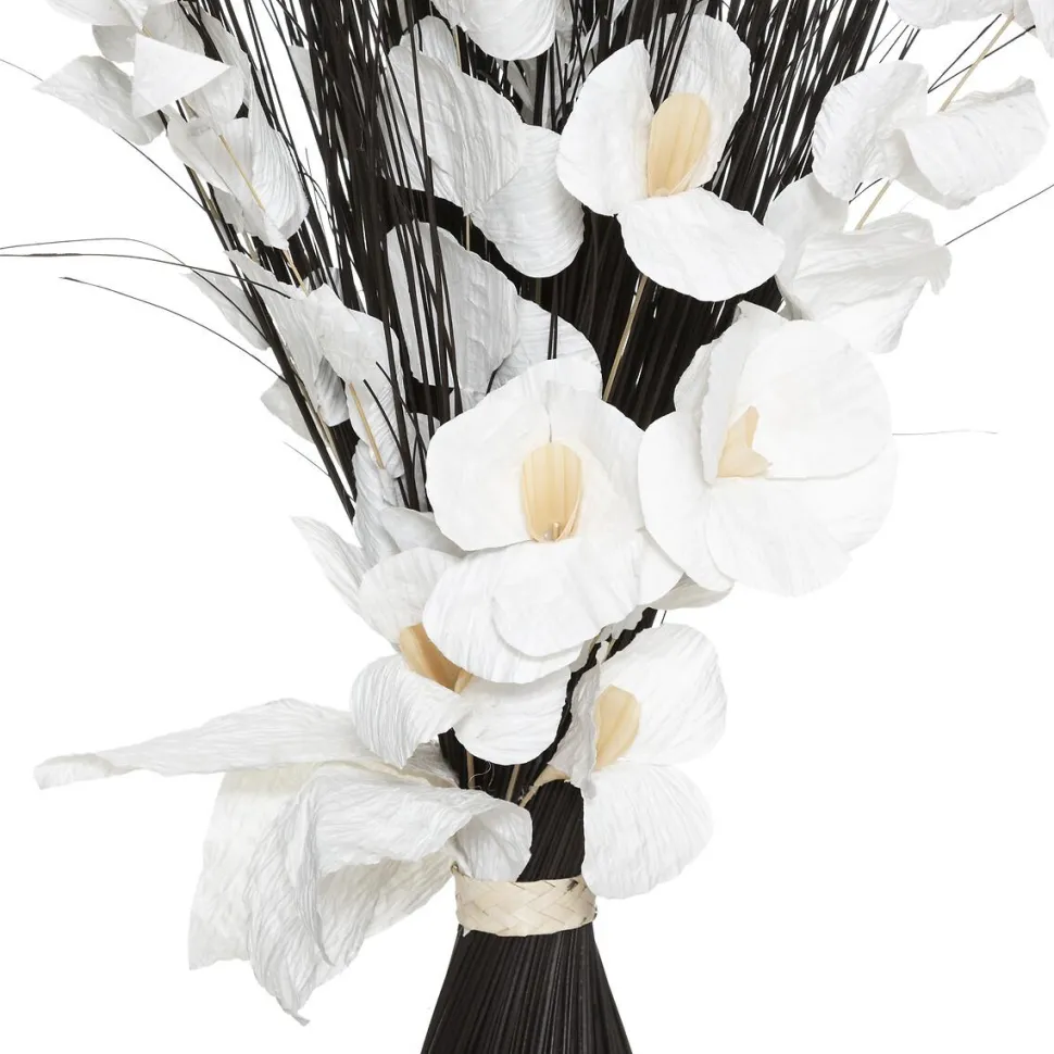 Atmosphera Fagot Orchidee Blanc Noir H.100Cm