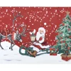 maxibazar Fantastique Tapis Rubber Papa Noel 45X75Cm
